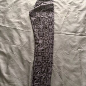 Purple Patterned Leggings